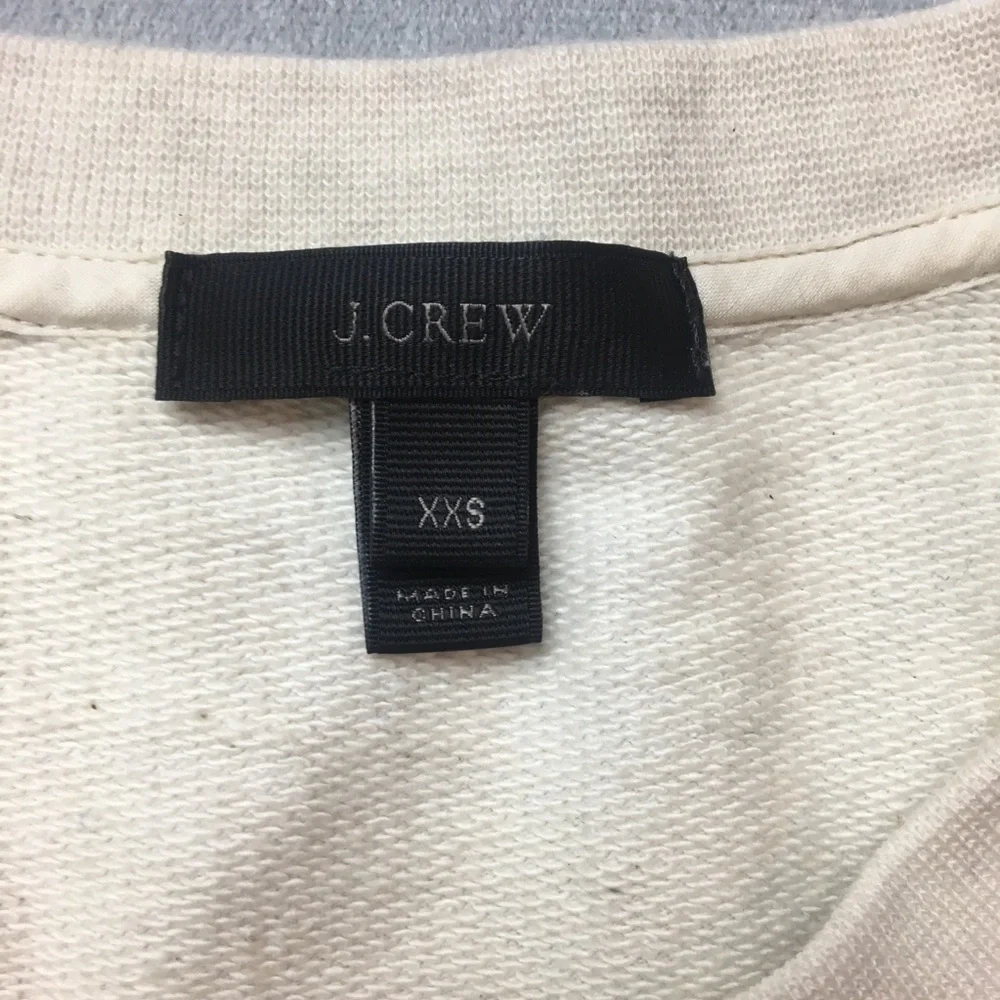 J. Crew Cream and Tan Sweater